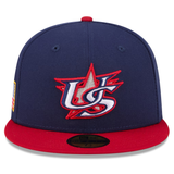USA Baseball New Era 2026 World Baseball Classic 59FIFTY Fitted Hat - Navy/Red - New Era