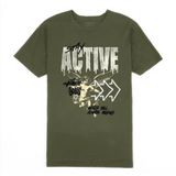 Outrank "Stay Active" Tee (Green)