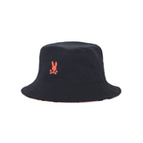 Kids Psycho Bunny Mentz Reversible Bucket Hat (Navy) - Psycho Bunny