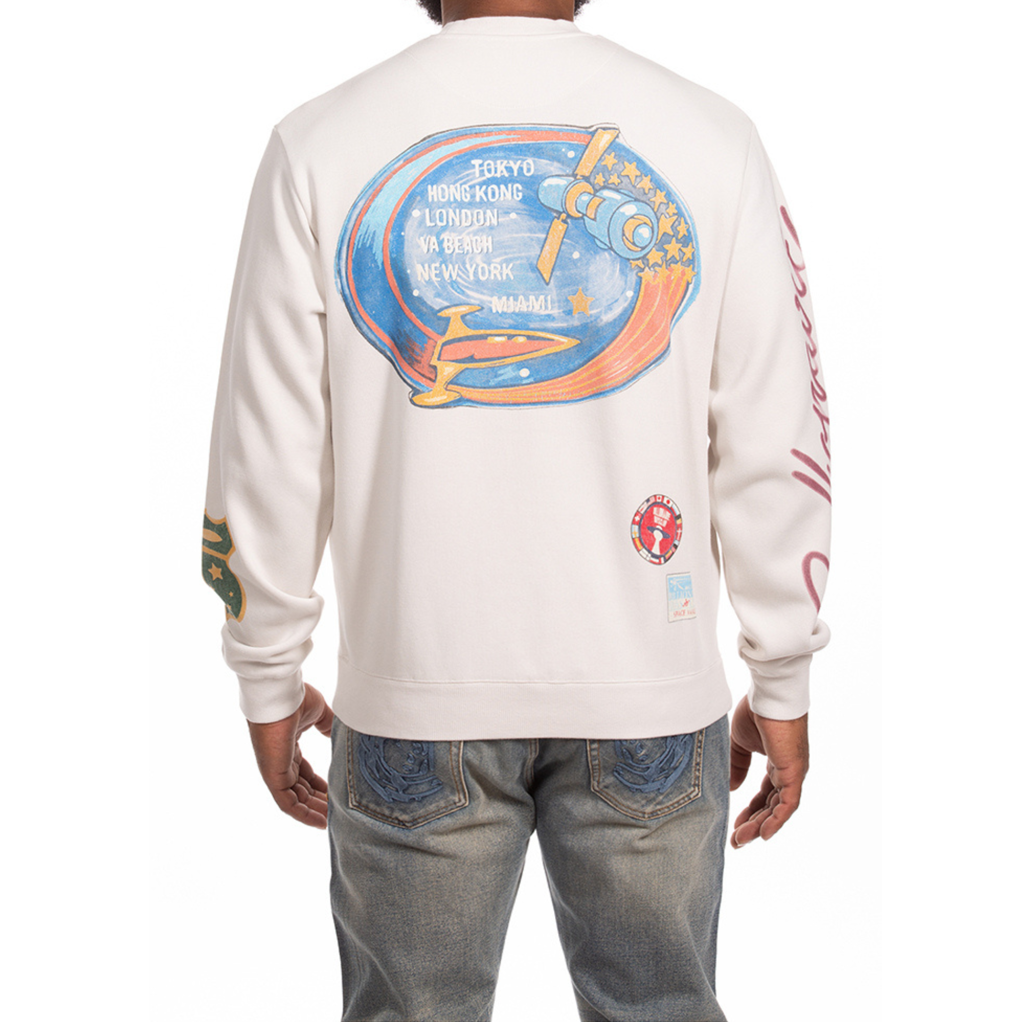 Billionaire Boys Club "Explore" LS Knit Tee (Whisper White)