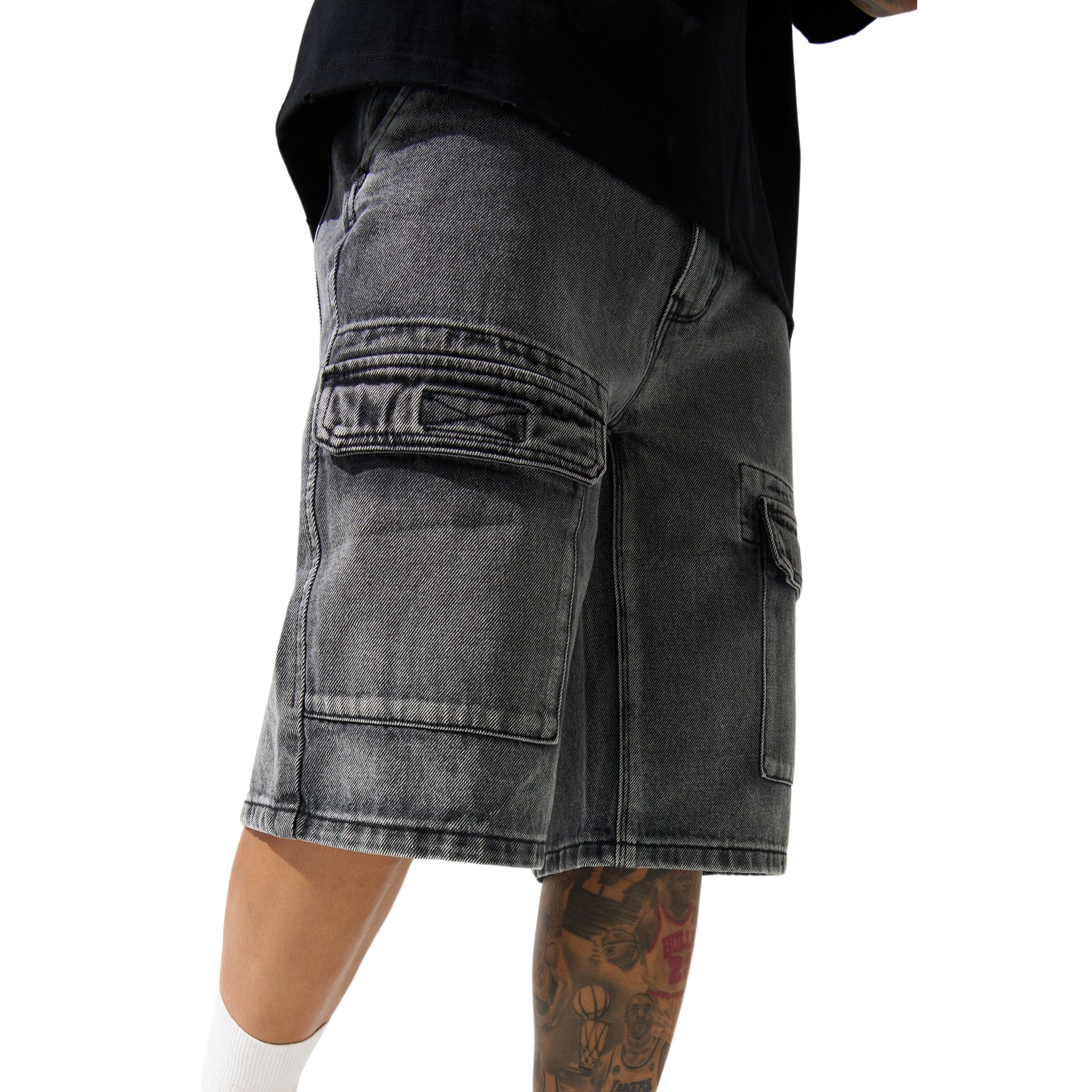 Serenede "Cave" Denim Shorts (Grey)