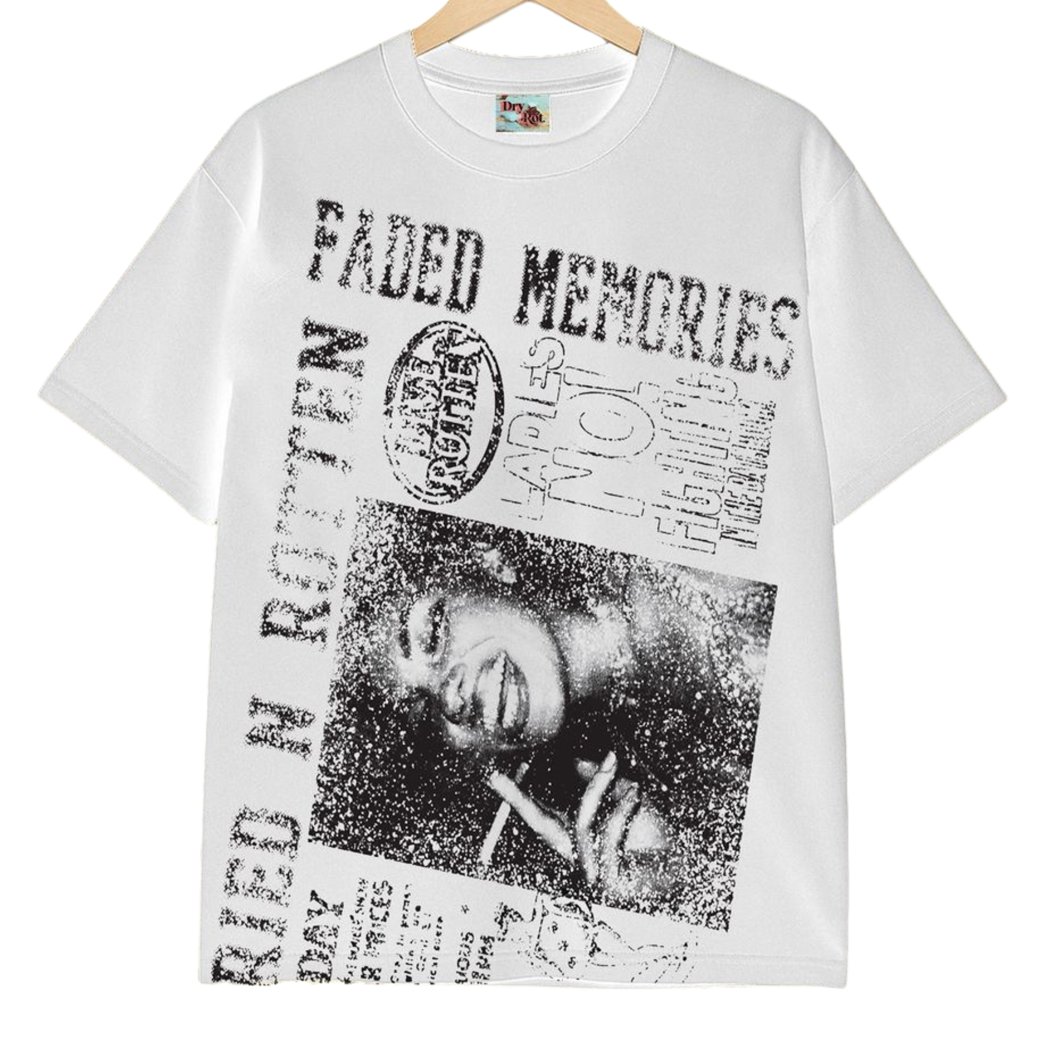 Dry Rot "Faded Memories" Tee (White) - Dry Rot