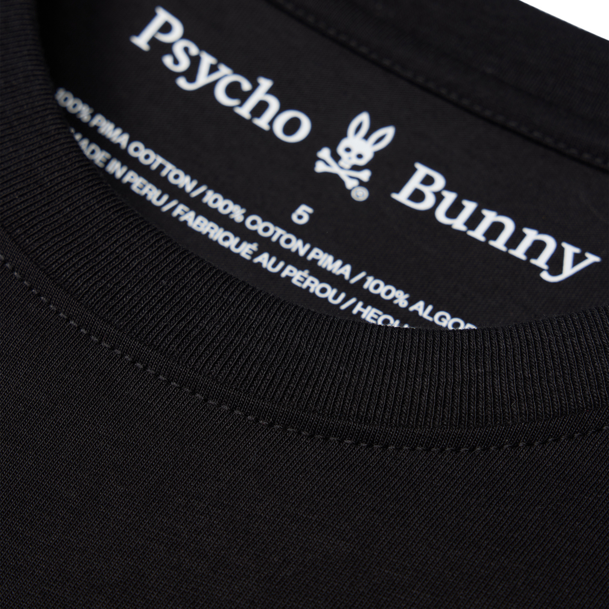 Psycho Bunny Randolph Graphic Tee (Black)