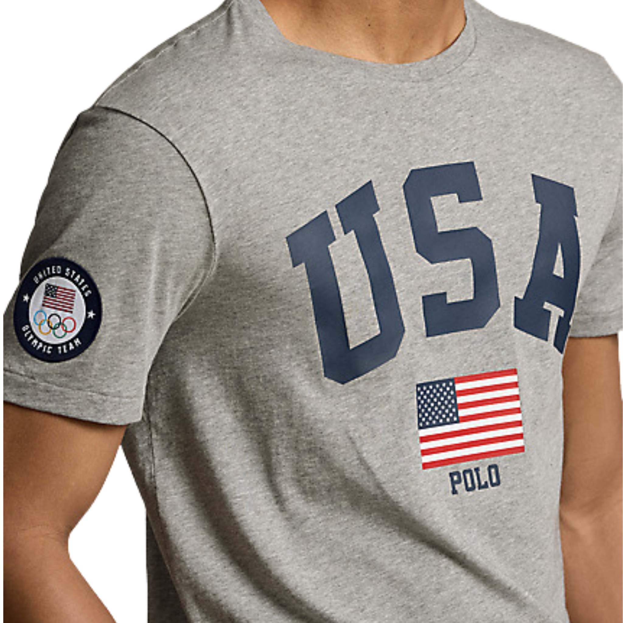 Polo Ralph Lauren USA Tee (Grey) - Polo Ralph Lauren