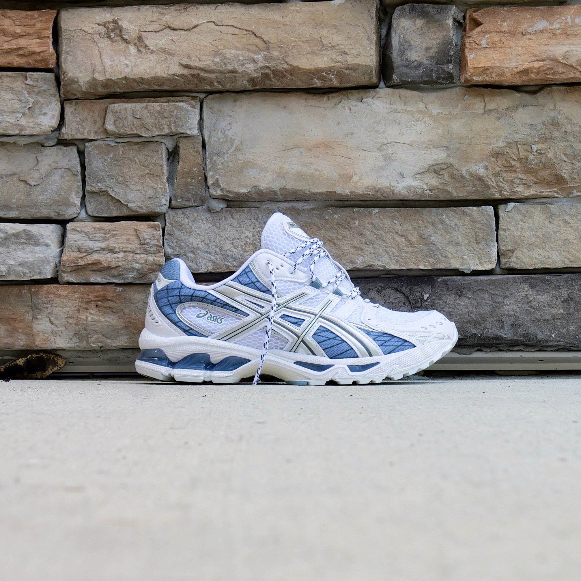 Mens Asics Gel-Nimbus 10.1 (White/Slate Blue) - Asics