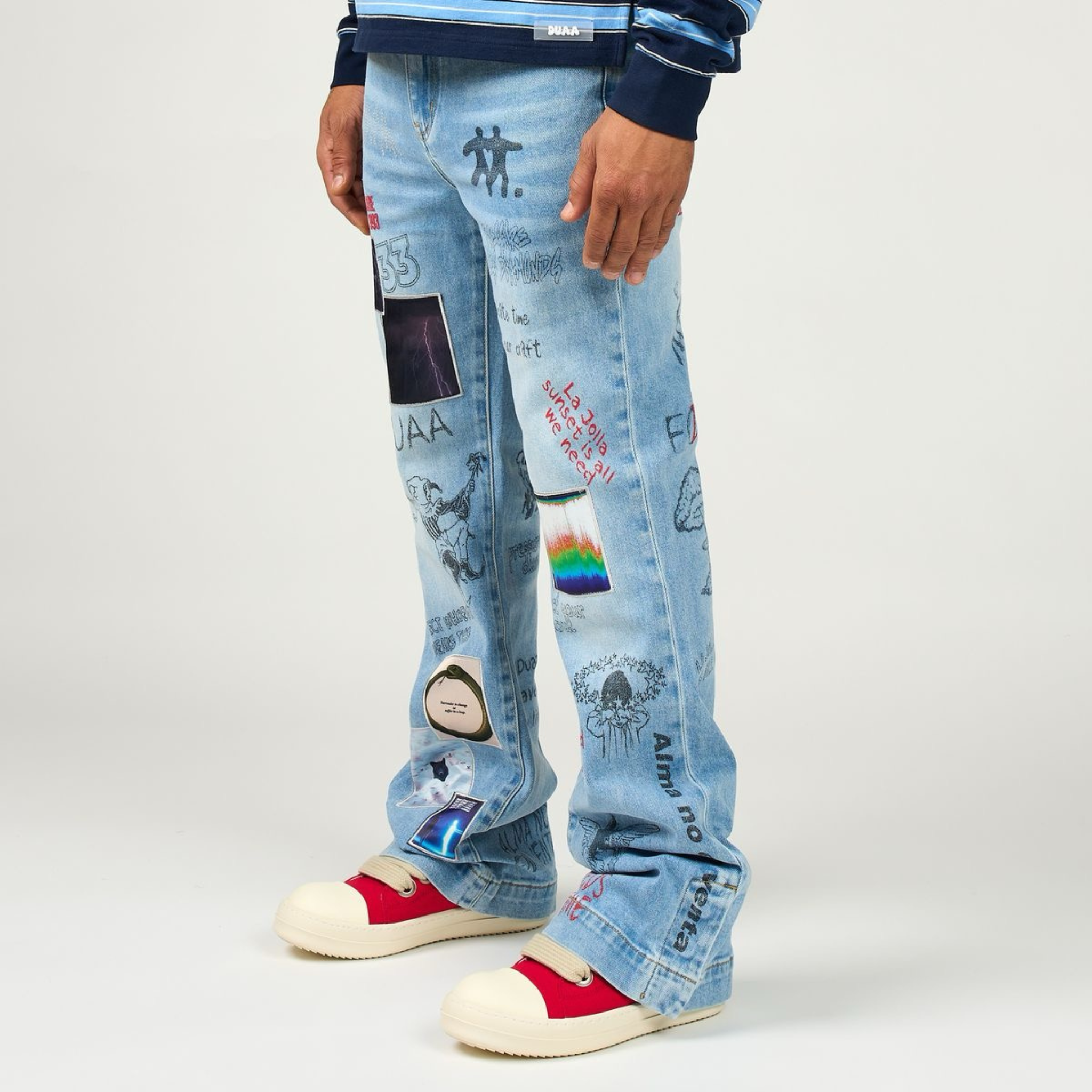 DUAA "Heart Control" Blue Denim - DUAA