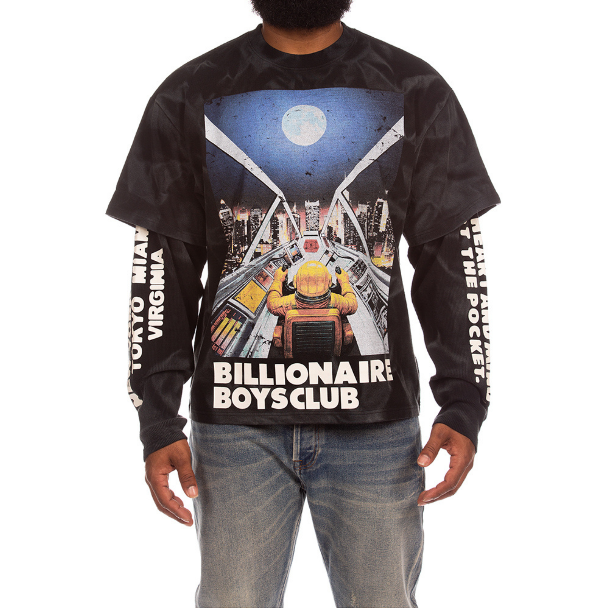 Billionaire Boys Club "Arrival" LS Knit Tee (Black)