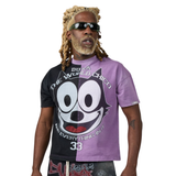 DUAA "CAT" SS Tee (Black/Purple)