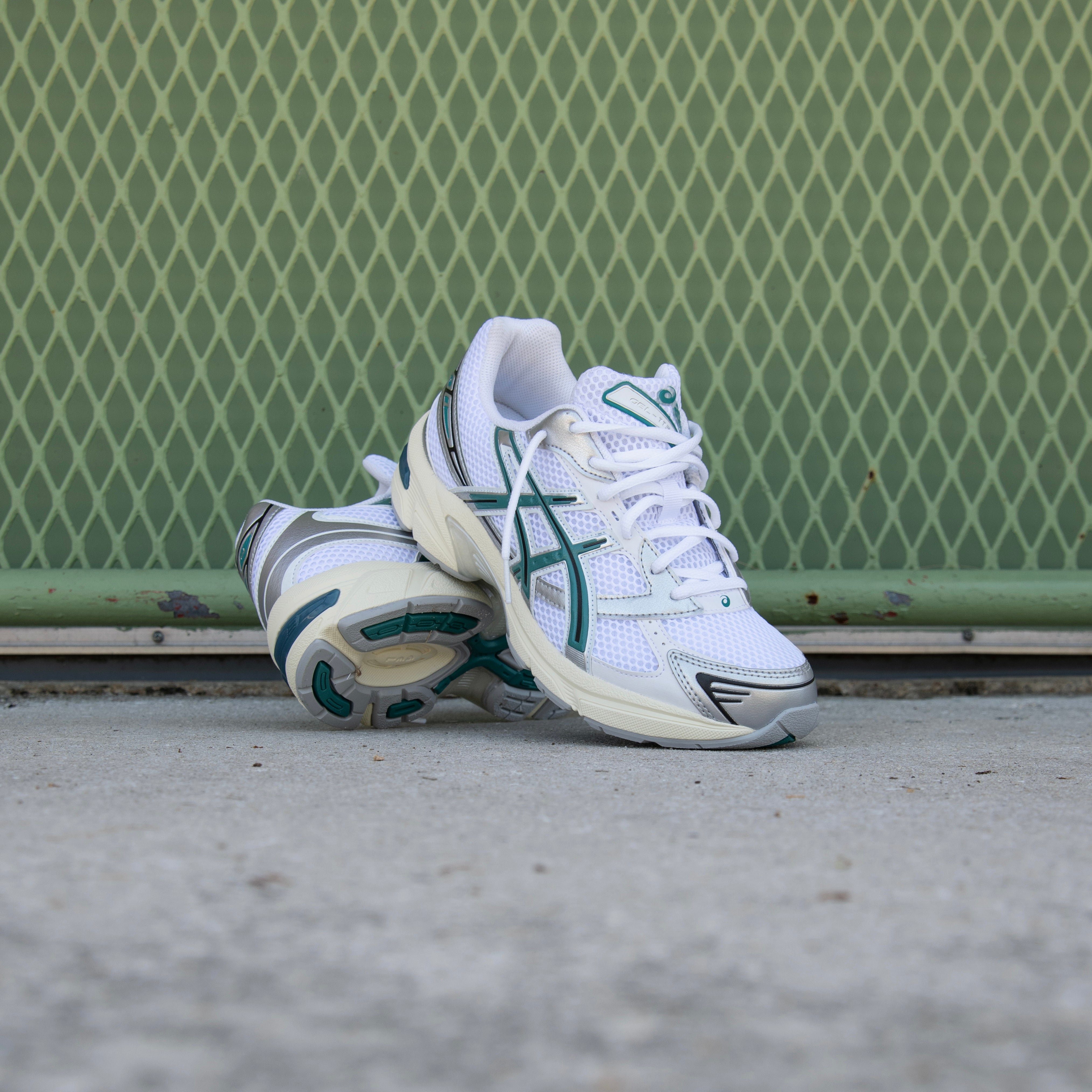 Mens Asics Gel-1130 (White/Rainy Lake) - Asics