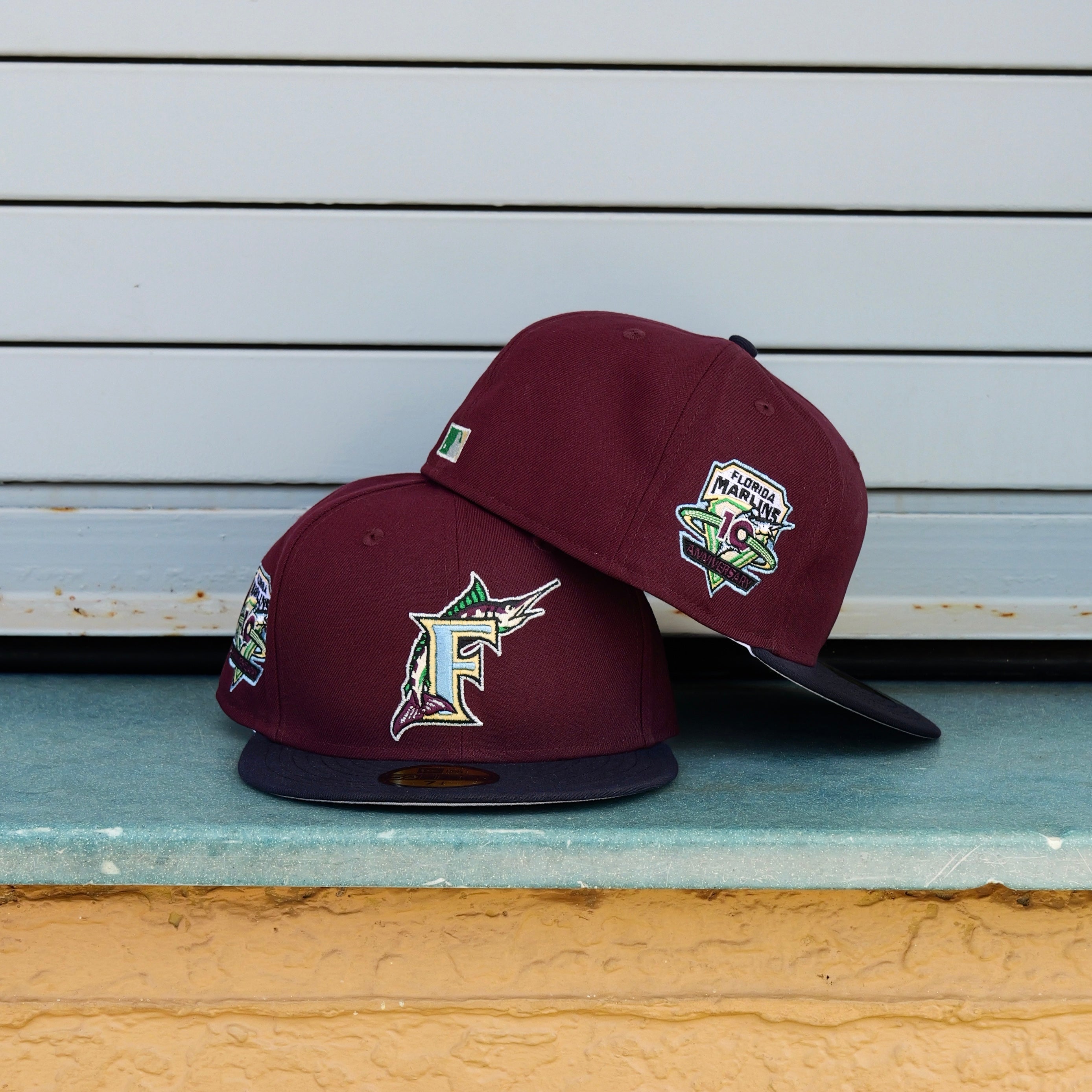 New Era Florida Marlins 10th Anniversary Side Patch Fitted - New Era