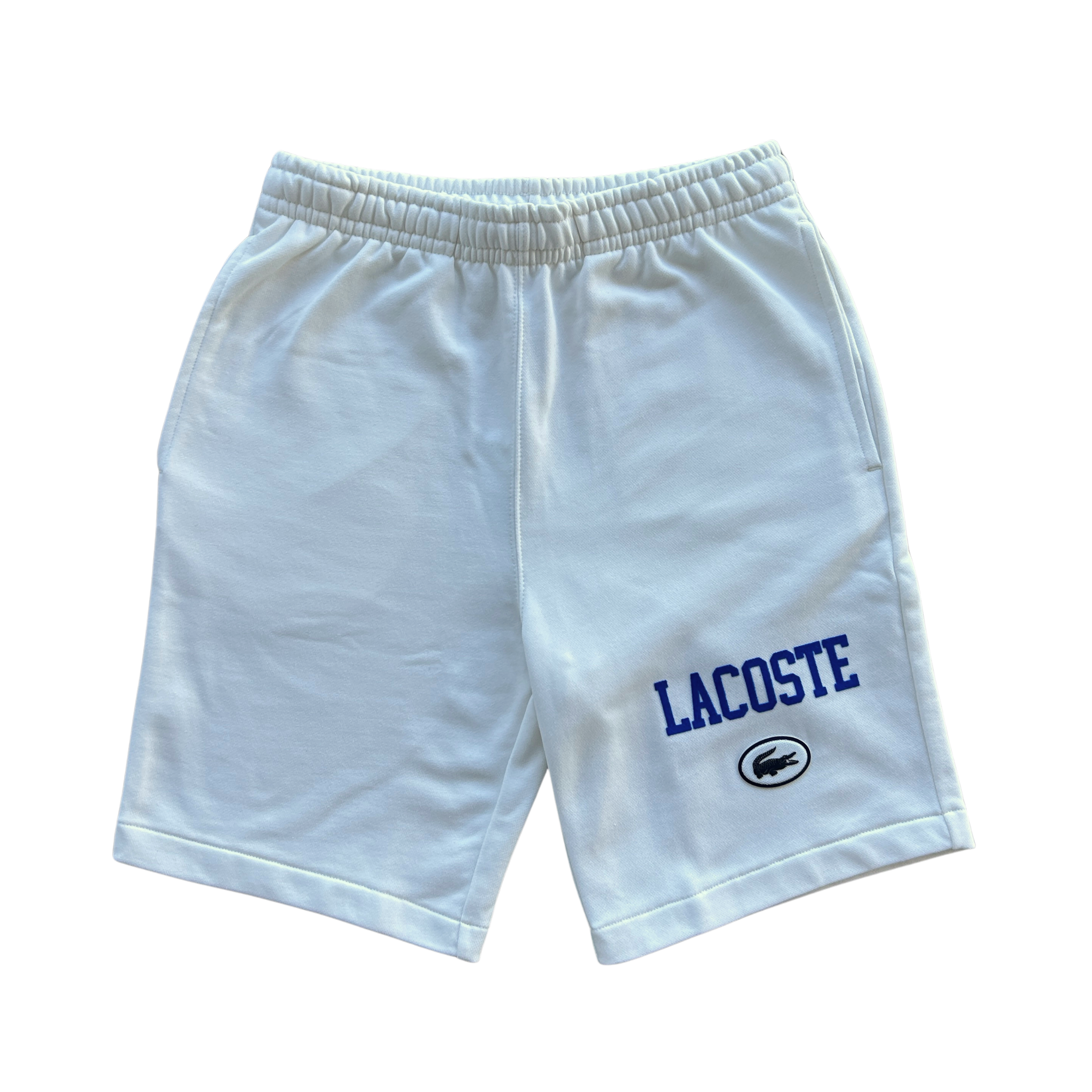 Lacoste Washed Effect Printed Shorts (White) - GH7499 - Lacoste