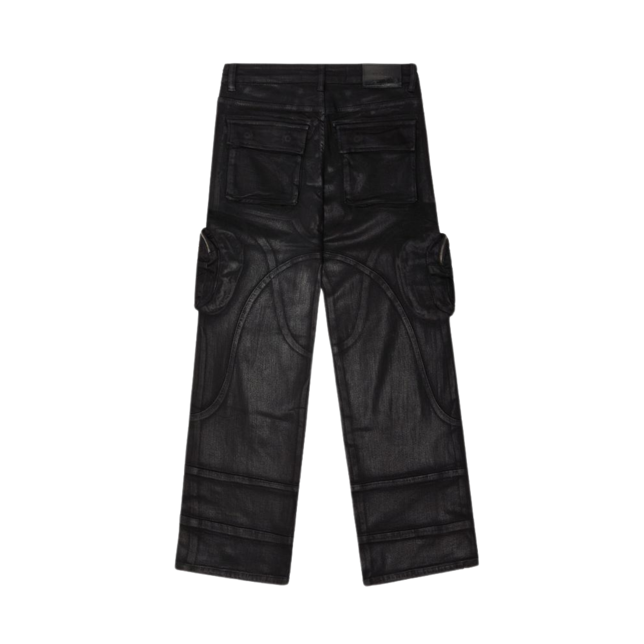 Valabasas "Kneeboard" Baggy Denim Jean (Black) - VALABASAS