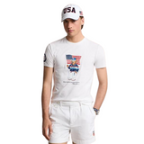 Polo Ralph Lauren Bear USA Flag Tee (White) - Polo Ralph Lauren