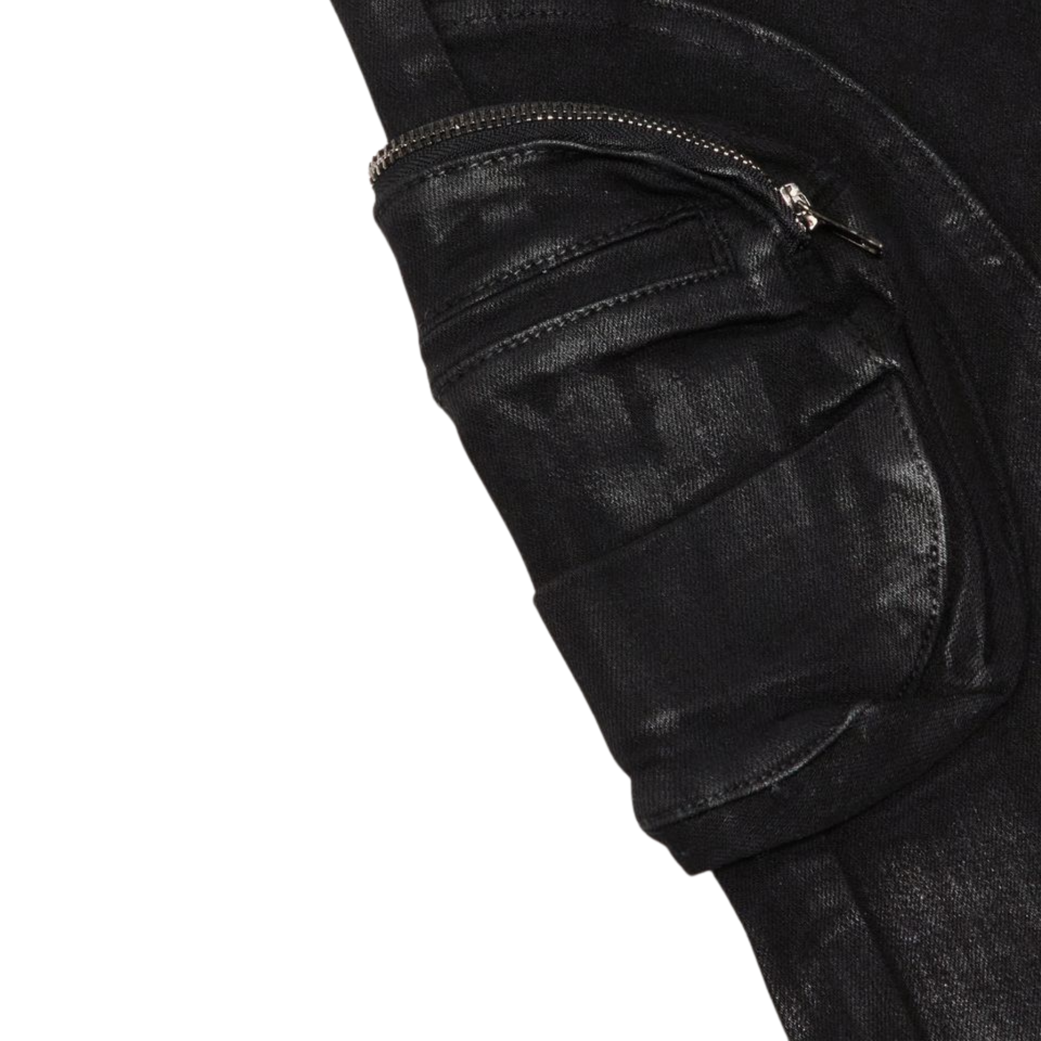 Valabasas "Kneeboard" Baggy Denim Jean (Black) - VALABASAS