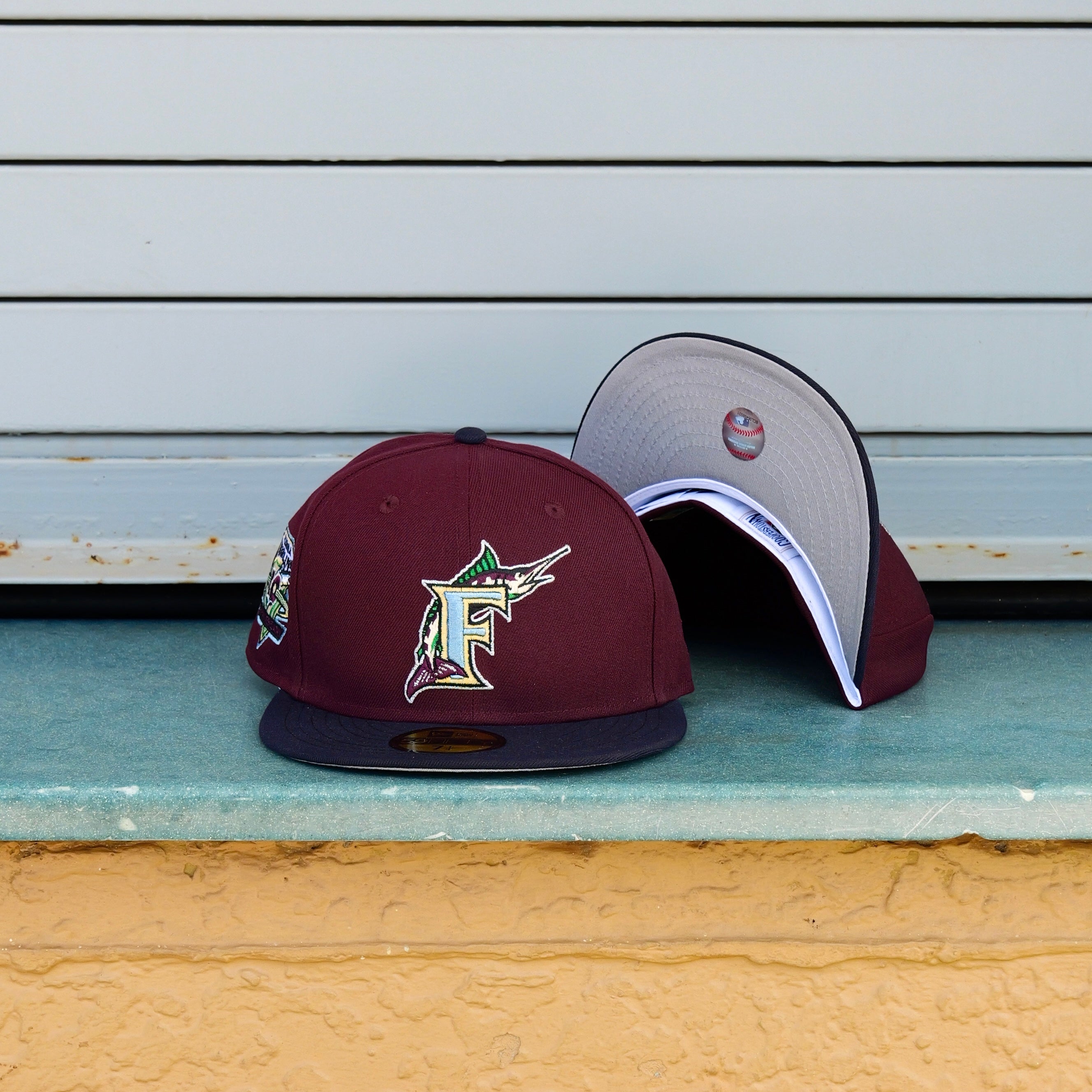 New Era Florida Marlins 10th Anniversary Side Patch Fitted - New Era