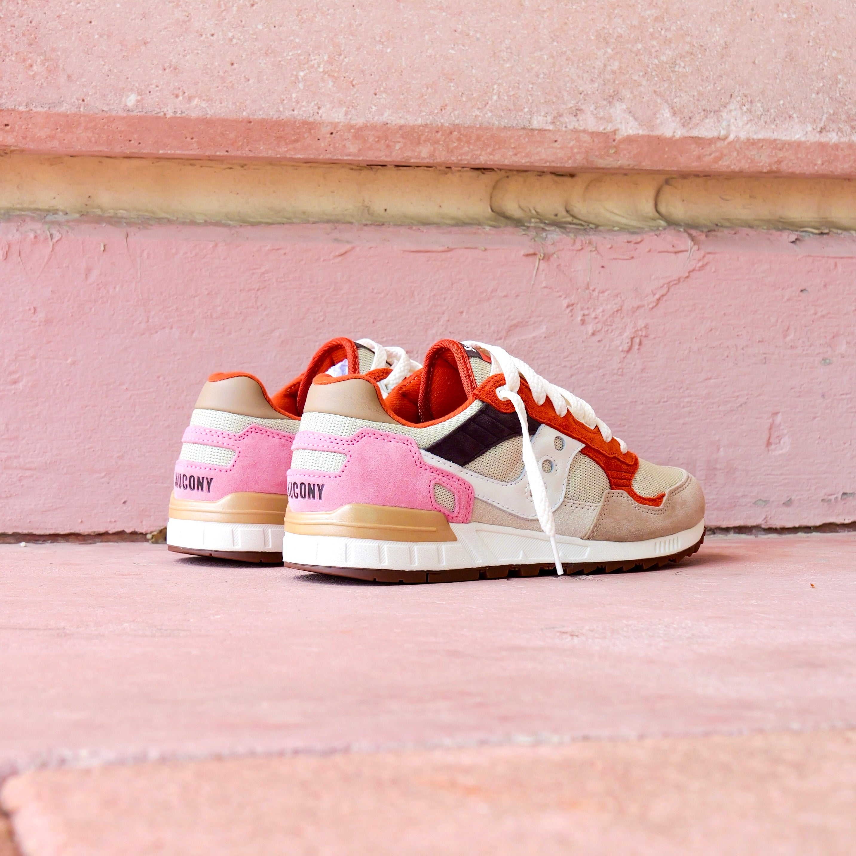 Mens Saucony Shadow 5000 (Eggshell/Rust)