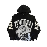 Mixed Emotion "Monster" Cropped Hoodie (Black)