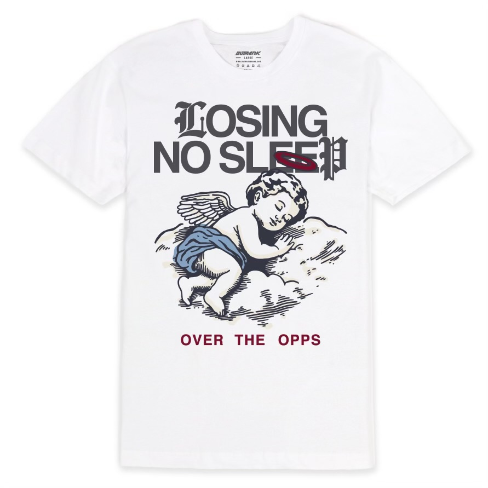 Outrank "Losing No Sleep" Tee (White)