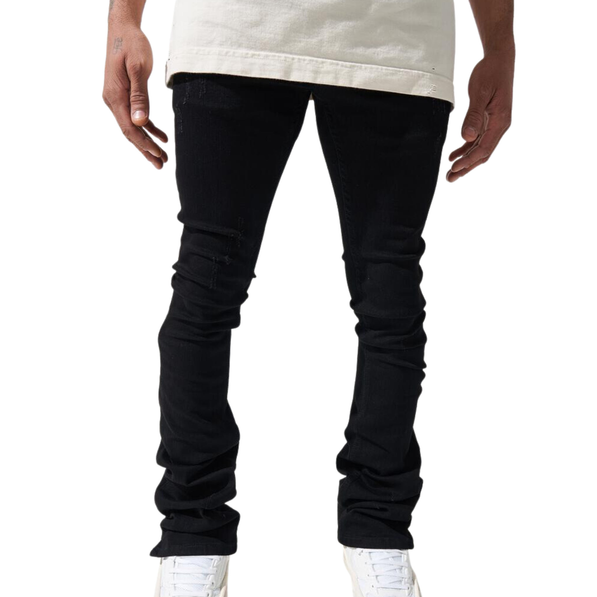 Serenede Noir 7 Stacked Jeans - Serenede