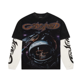 Godspeed "Space Traveler" Layered T-Shirt (Black Wash) - Godspeed