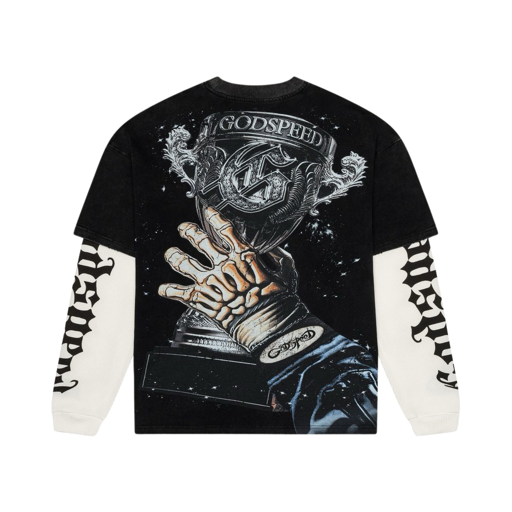 Godspeed "F1 World Cup" Layered T-Shirt (Black Wash) - Godspeed