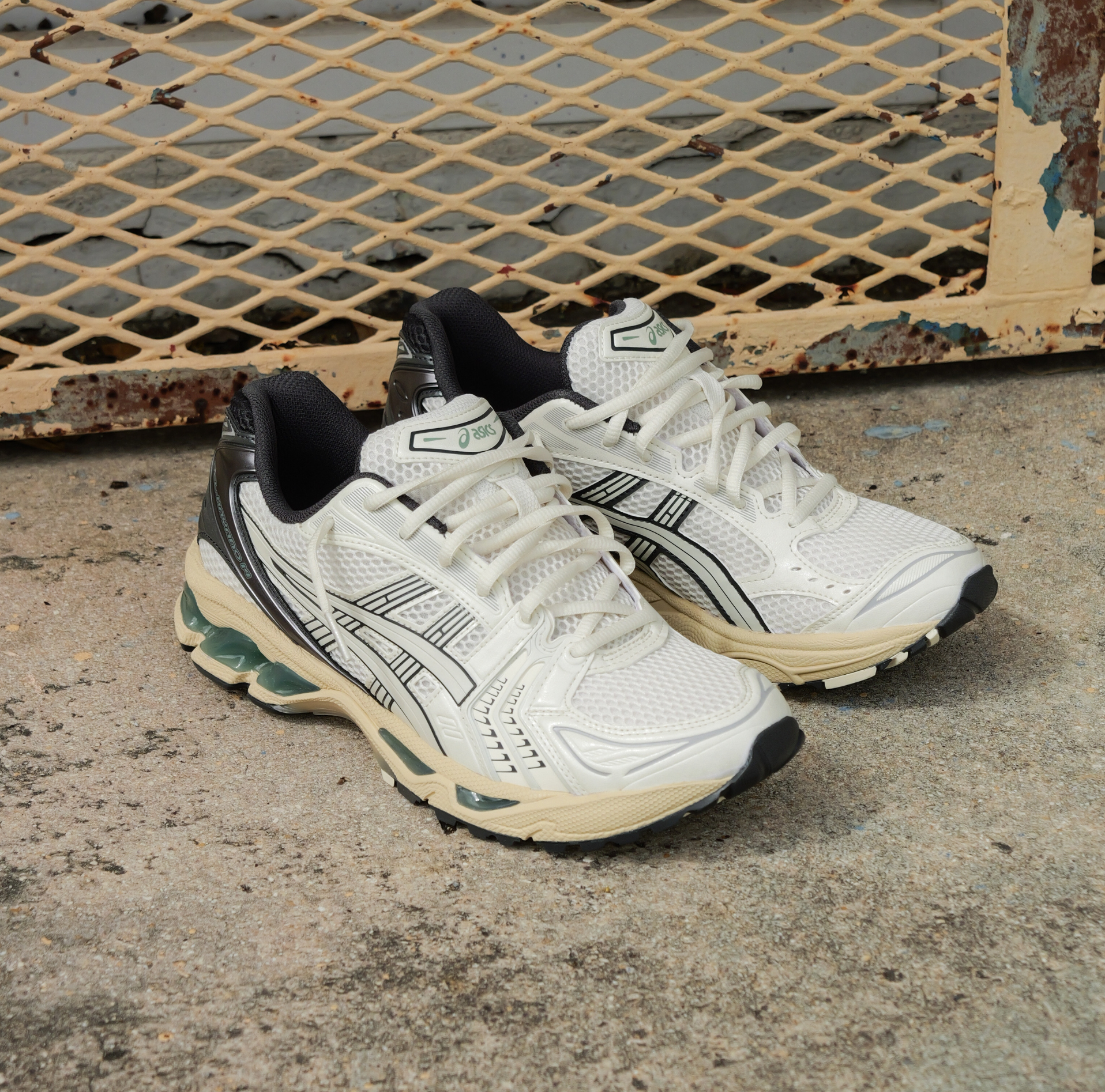 Mens Asics Gel-Kayano 14 (Cream/Obsidian Grey) - VIP Asics