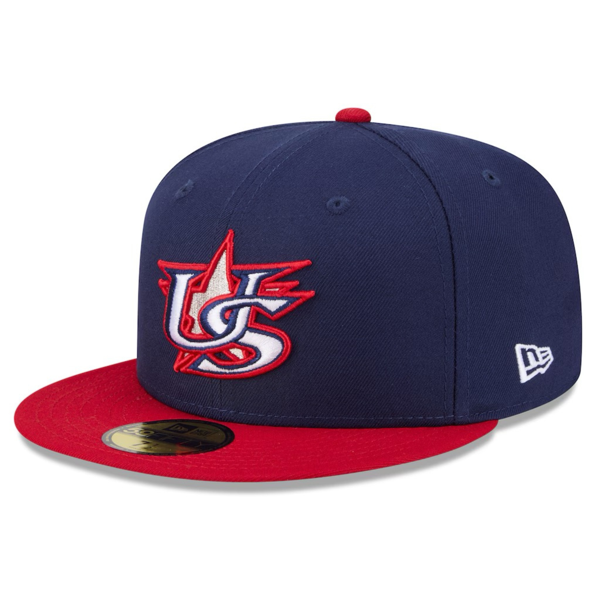 USA Baseball New Era 2026 World Baseball Classic 59FIFTY Fitted Hat - Navy/Red - New Era