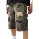 Serenede "PASSPORT" Denim Shorts (Tinted Charcoal)