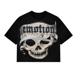 Mixed Emotion 'Pirate" Cropped Tee (Black)