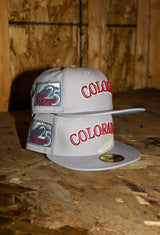 New Era Colorado Rockies 25th Anniversary Side Patch Fitted (Grey) - New Era