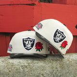 New Era Los Angeles Raiders Super Bowl XVIII 9FIFTY A-Frame Snapback-(Stone/Black)