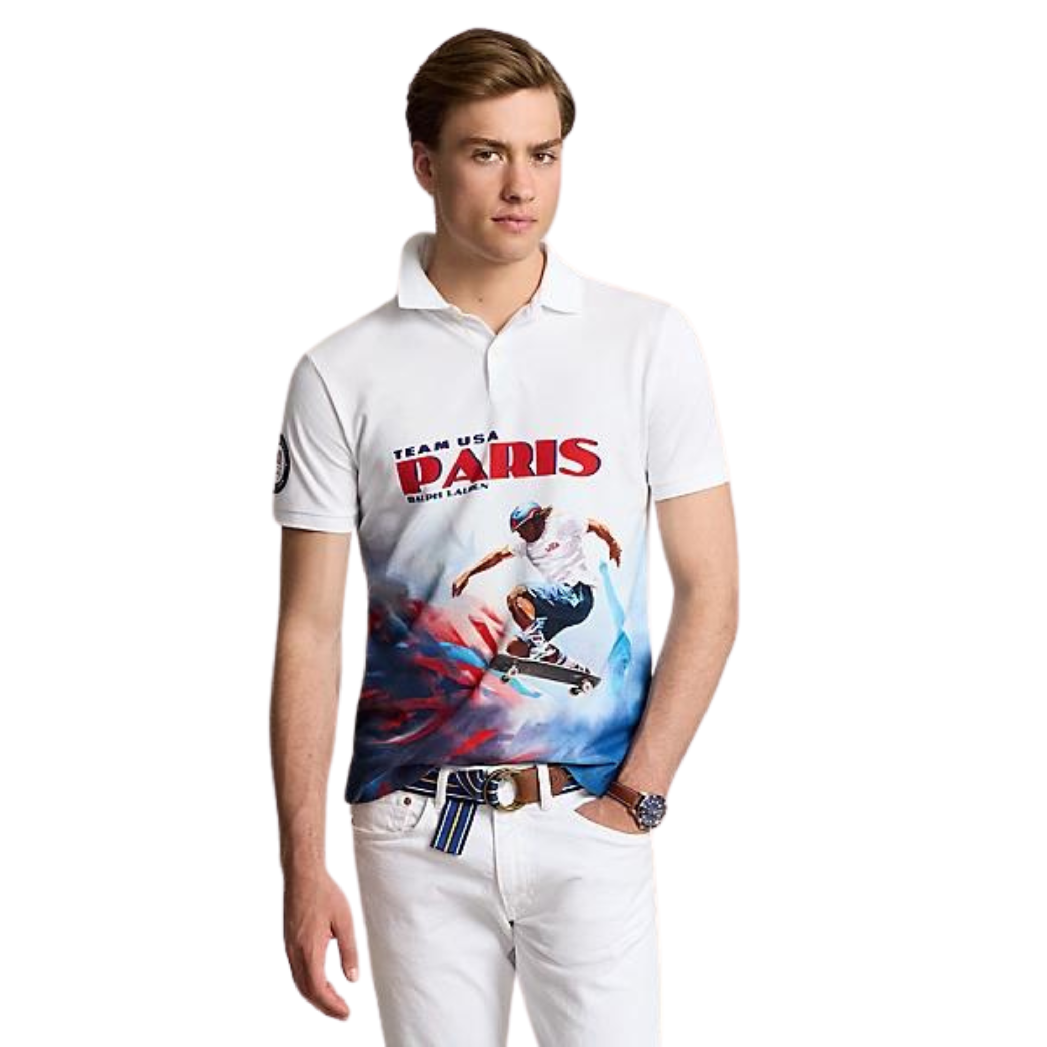 Polo Ralph Lauren Team USA Paris Polo (White) - Polo Ralph Lauren