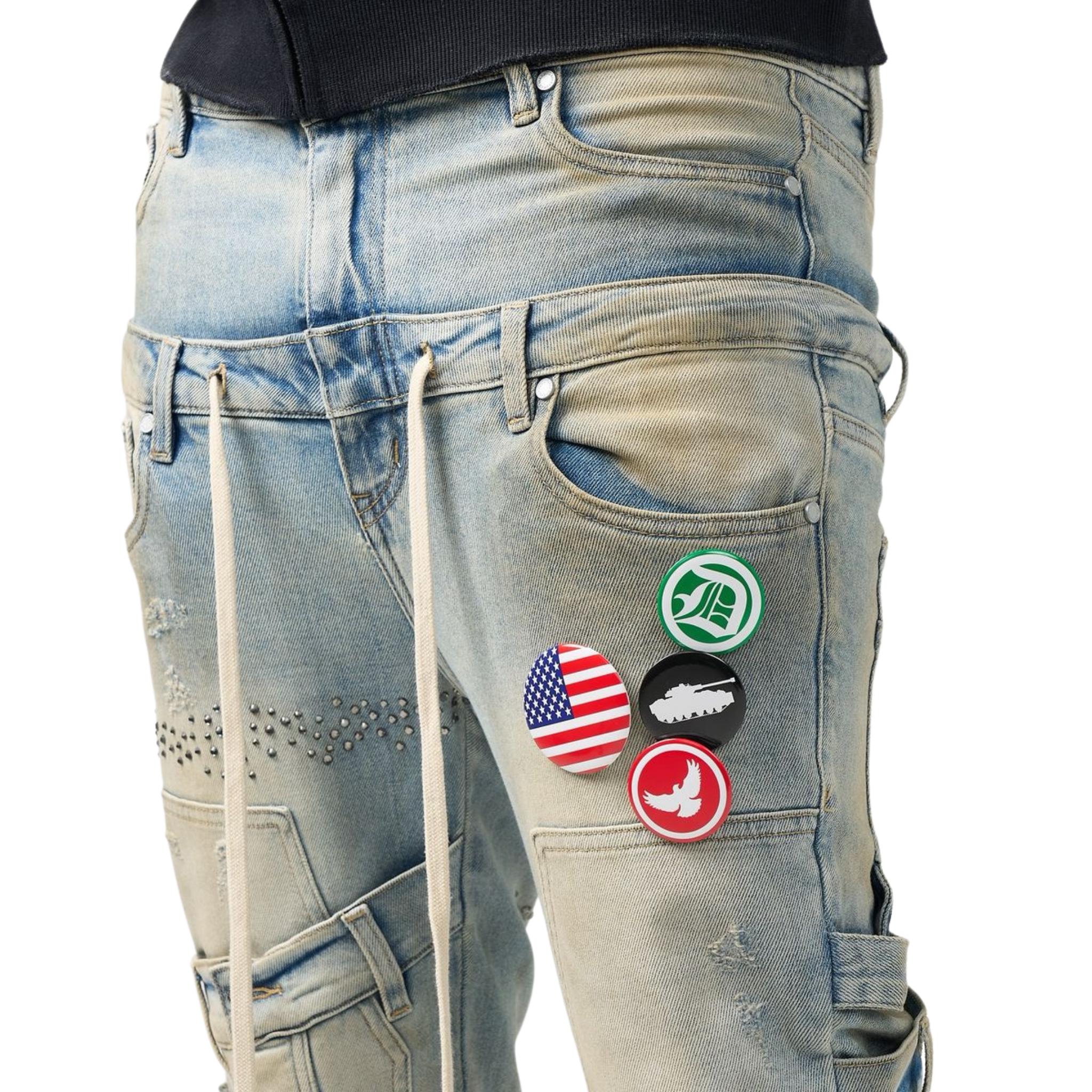 DUAA "World Peace" Blue Denim