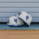 New Era LA Dodgers 24/25 Back To Back Champs 9FIFTY A-Frame Snapback-(Cream/Blue) - New Era