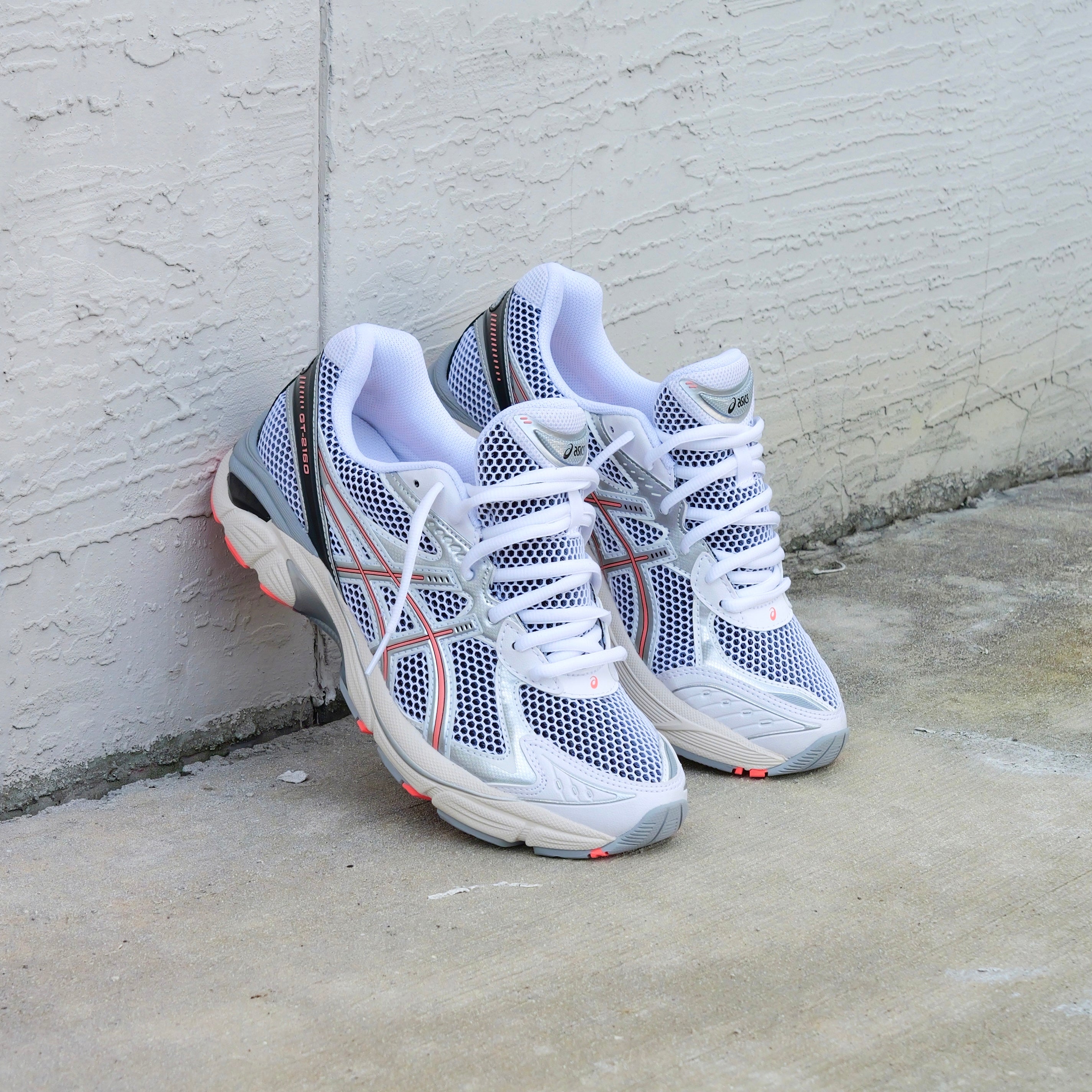 Mens Asics GT-2160 (White Sun/Coral) - Asics