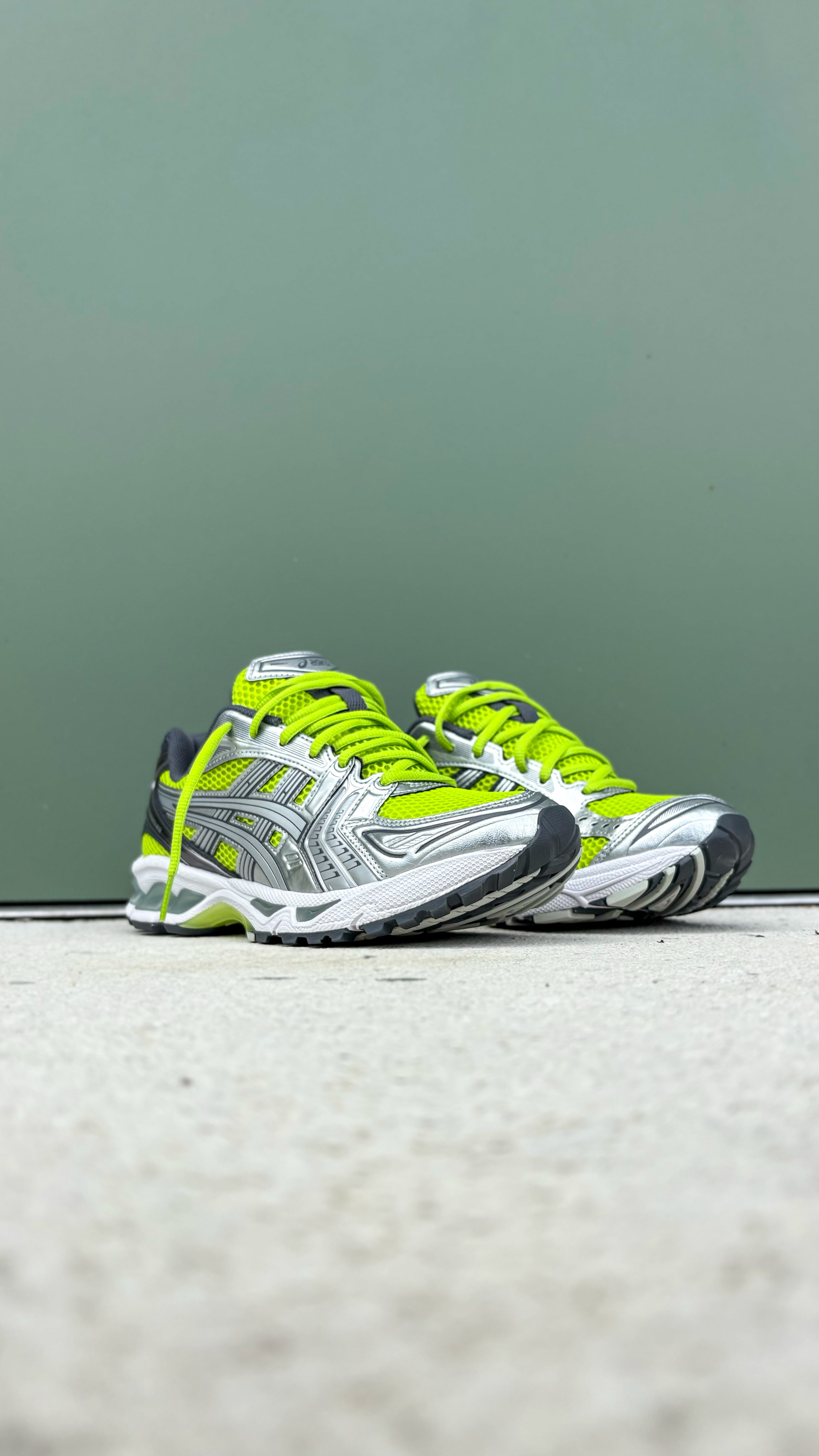 Mens Asics Gel-Kayano 14 (Lime Zest/Pure Silver)
