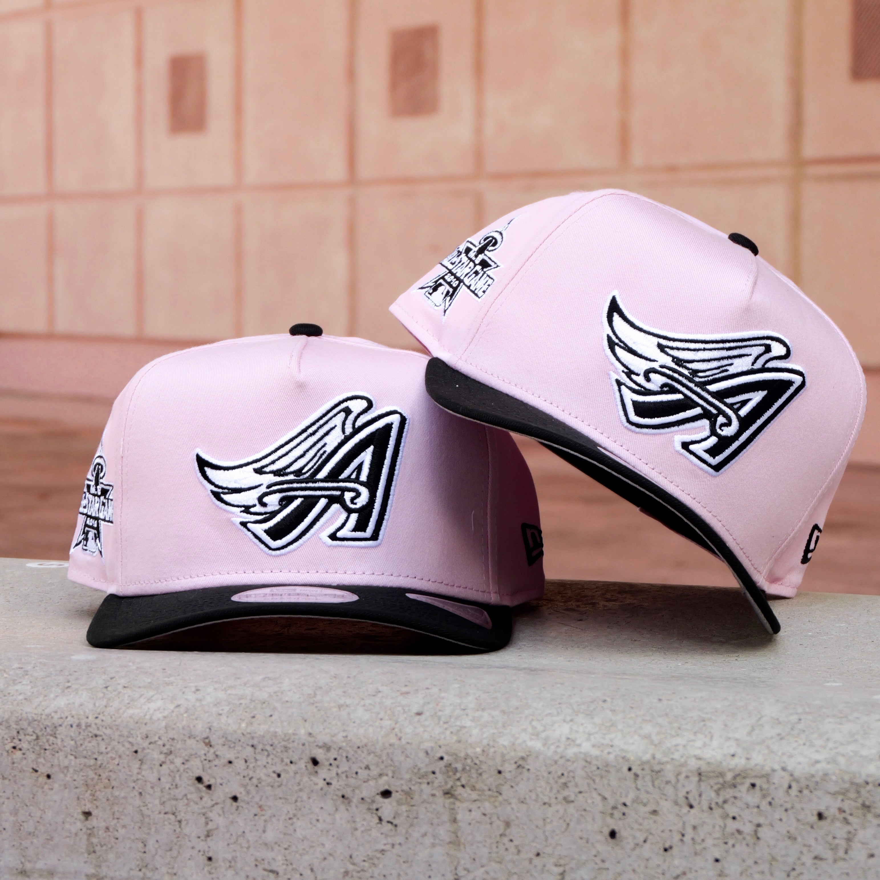 New Era Anaheim Angels 2010 All-Star Game 9FIFTY A-Frame Snapback-(Pink/Black)