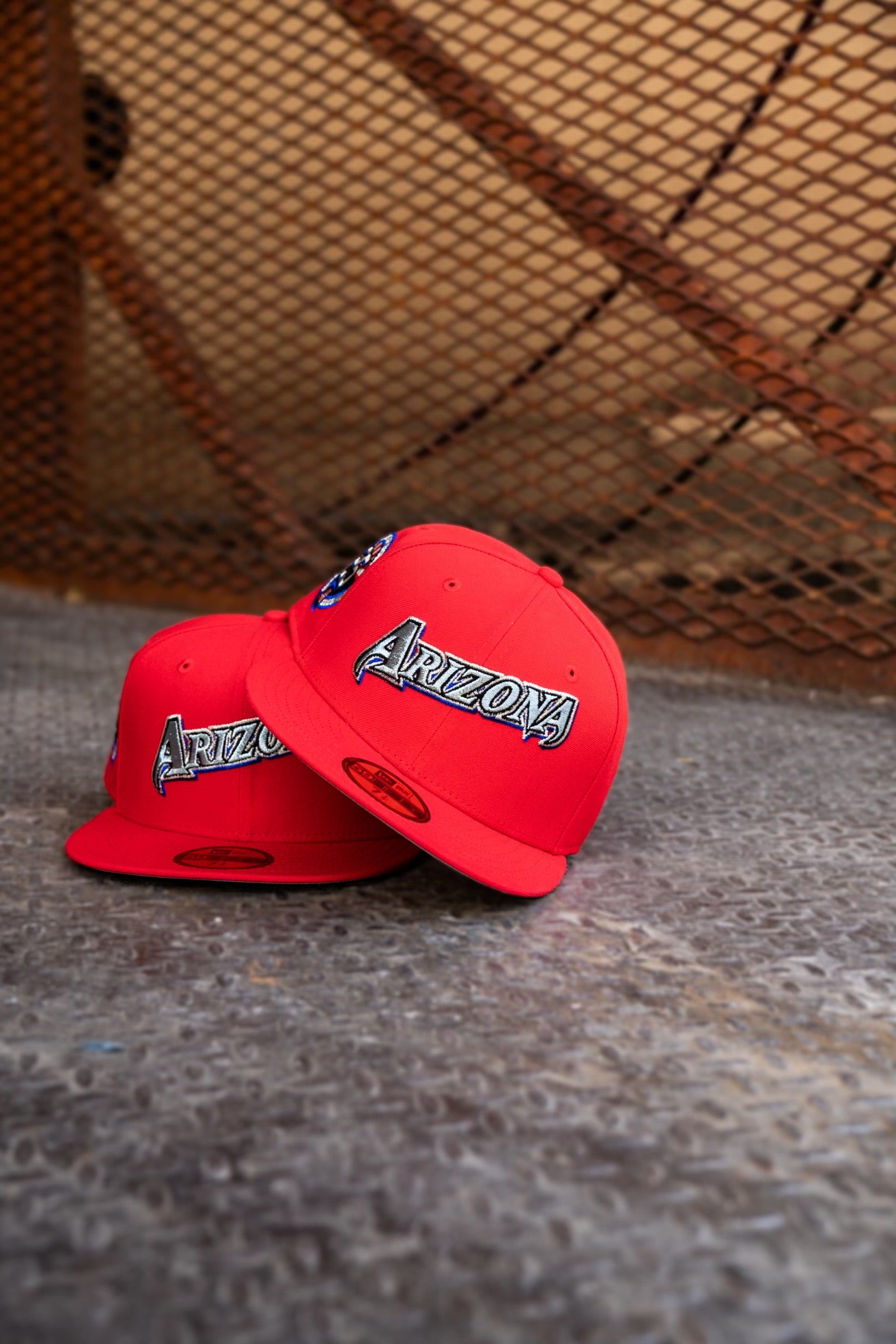 New Era Arizona Diamondbacks 25th Anniversary Grey UV (Fire Red) 59Fifty Fitted - New Era