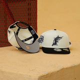 New Era Florida Marlins 10th Anniversary 9FIFTY A-Frame Snapback-(Cream/Black)