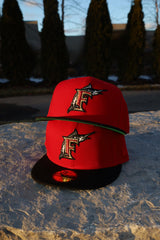 New Era Florida Marlins 1997 World Series Green UV 59Fifty Fitted (Red/Black) - New Era
