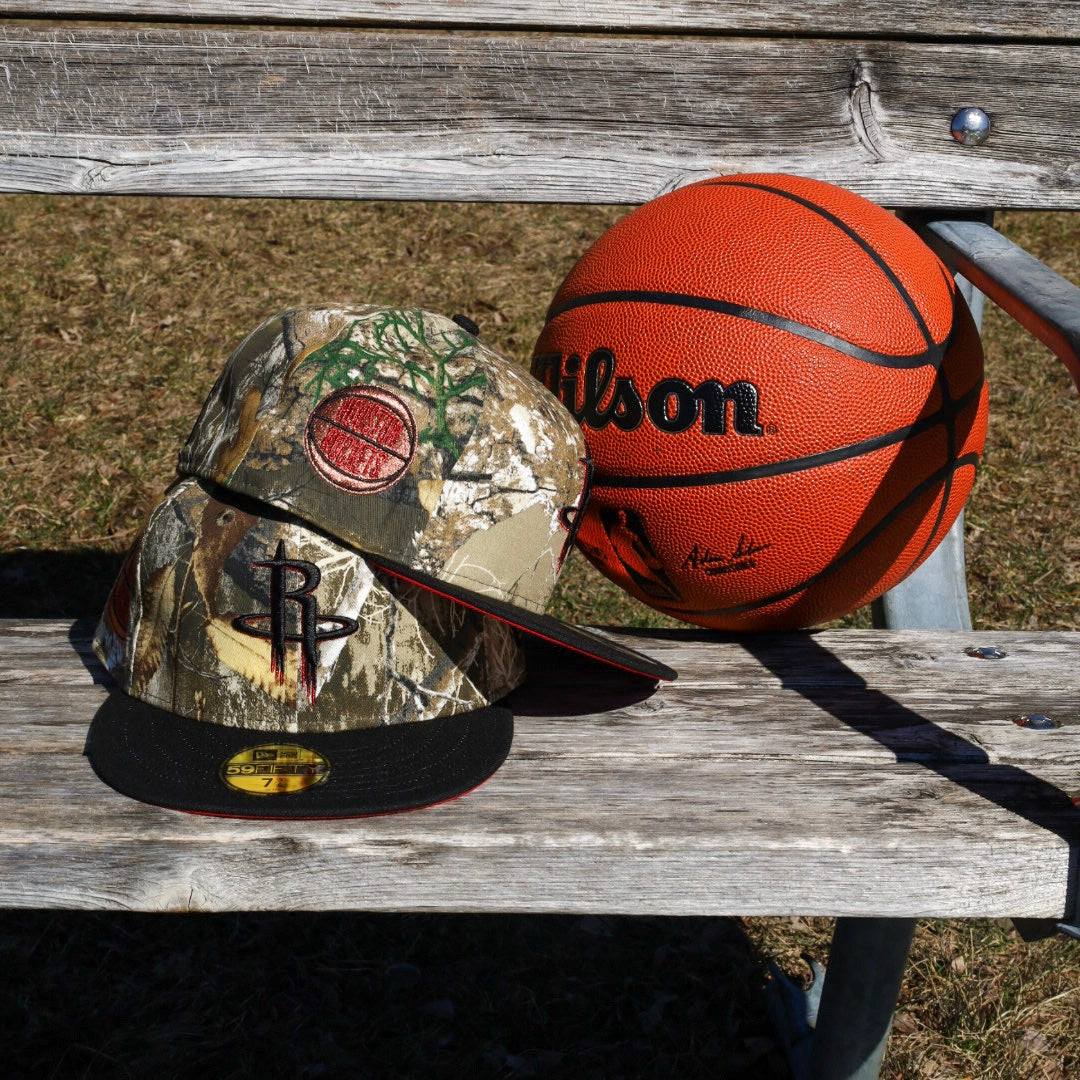 New Era Houston Rockets Grey UV 59Fifty Fitted (Real Tree Camo/Black) - ST New Era