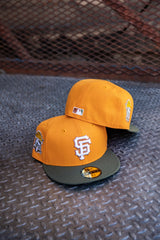 New Era San Francisco Giants 2012 World Champions Grey UV (Gold/Olive) 59Fifty Fitted - New Era