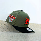 New Era Detroit Tigers 2000 Stadium Grey UV 9Fifty A-Frame Snapback (Olive/Black)