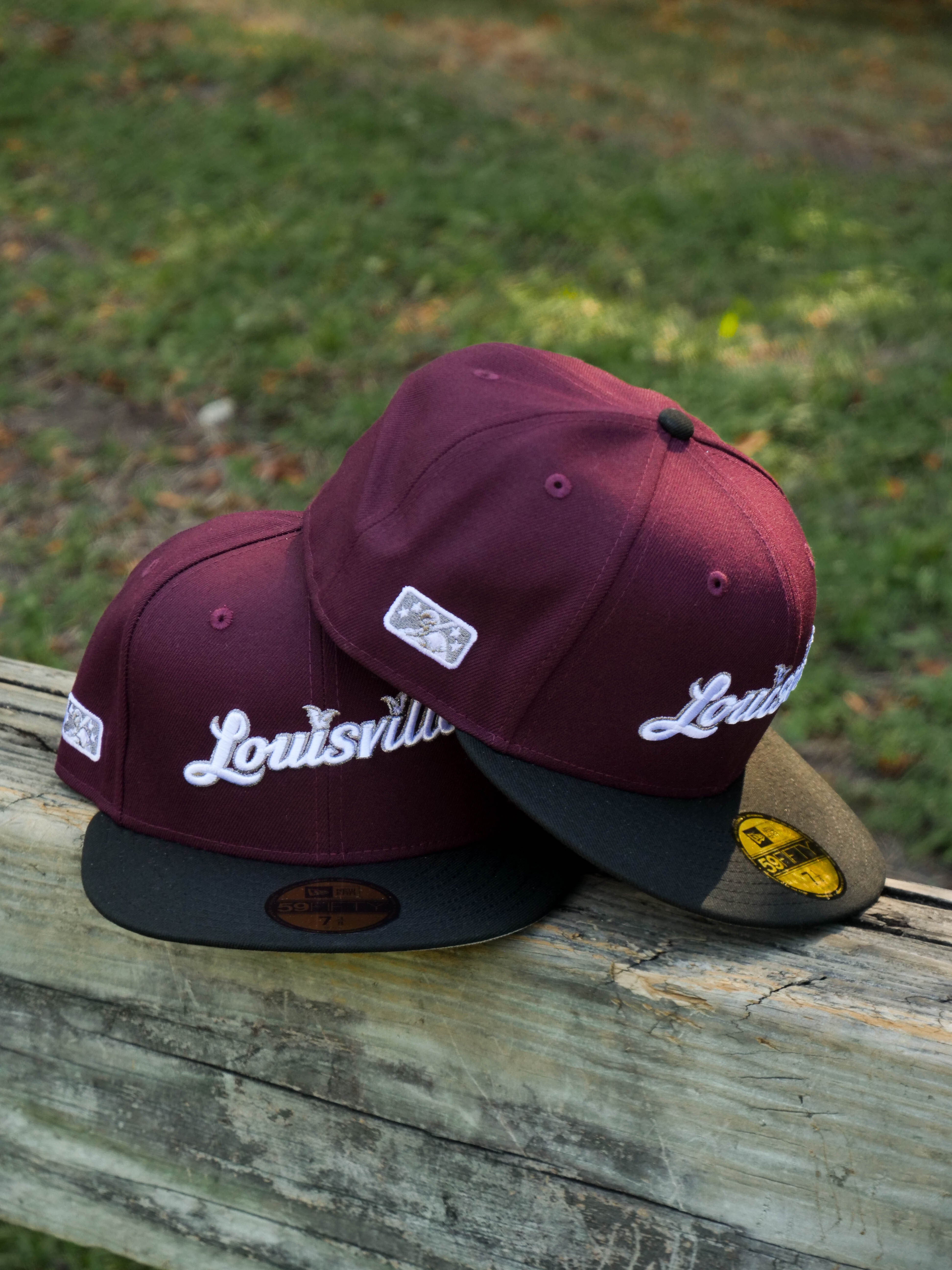 New Era Louisville Bats Grey UV (Maroon/Black) 59Fifty Fitted - New Era