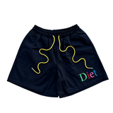 Diet Starts Monday Apple Shorts (Black) - Diet Starts Monday