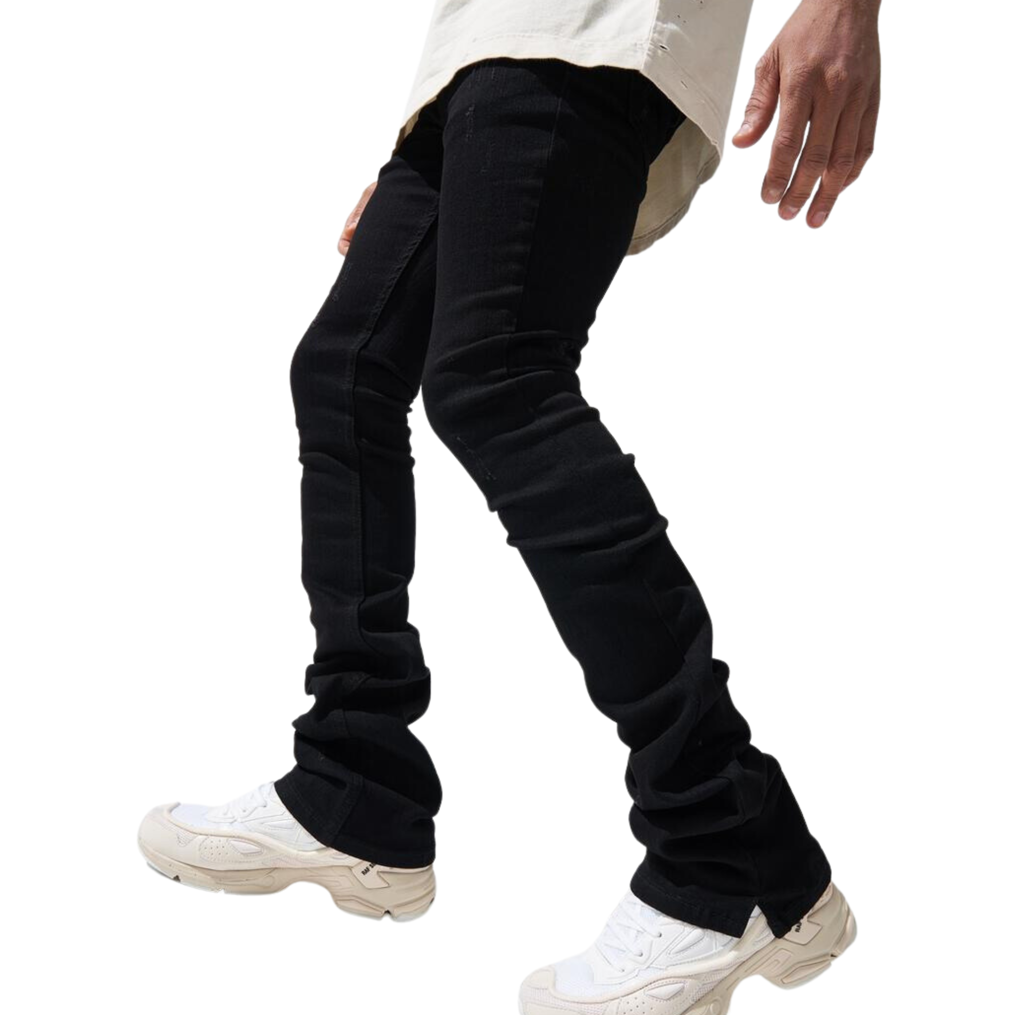 Serenede Noir 7 Stacked Jeans - Serenede