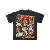 Present Vintage "2Pac" Tee (Washed-Black)