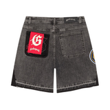 Godspeed "Patchwork" V2 Denim Shorts (Grey) - Godspeed