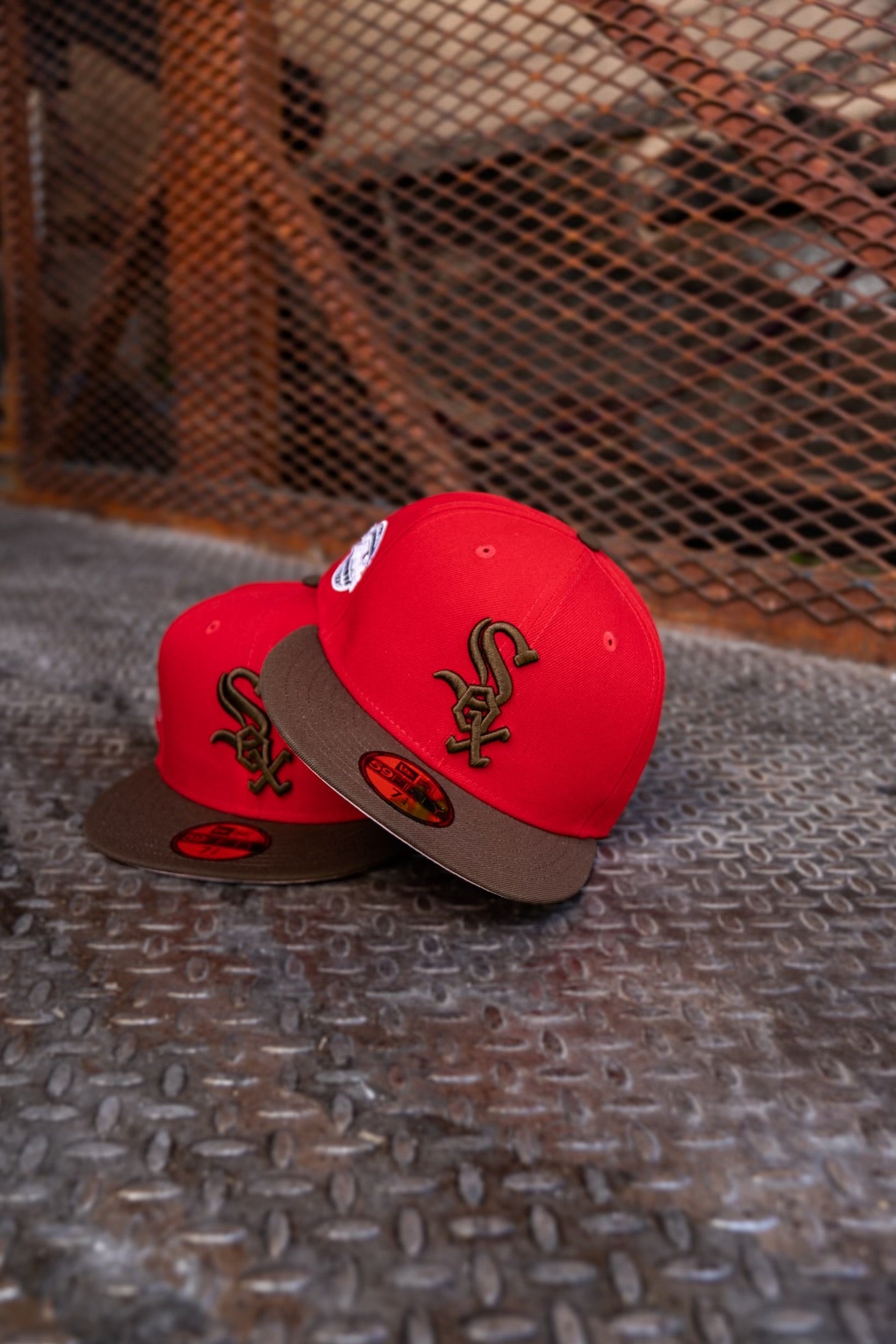 New Era Chicago White Sox 2005 World Series Pink UV (Red/Brown) 59Fifty Fitted - New Era