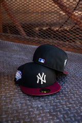 New Era New York Yankees 2000 World Series Grey UV (Black/Maroon) 59Fifty Fitted - New Era